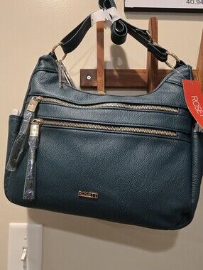Rosetti Teal Shoulder Bag with Gold Hardware. NWT
